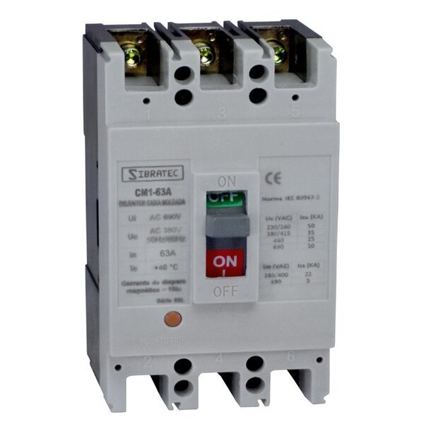 Disjuntor Trifásico | Caixa Moldada Cm1 63l | 40a